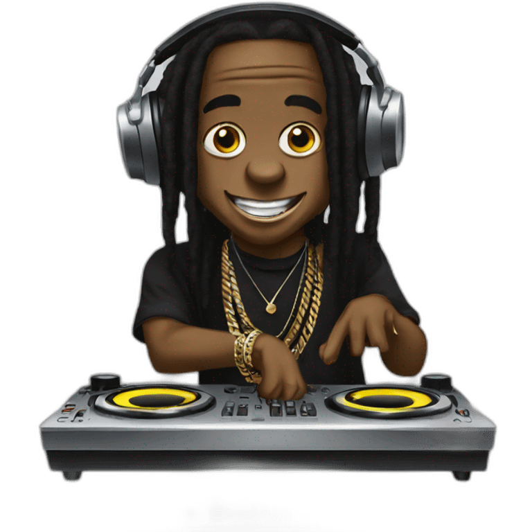 lil Wayne djing emoji