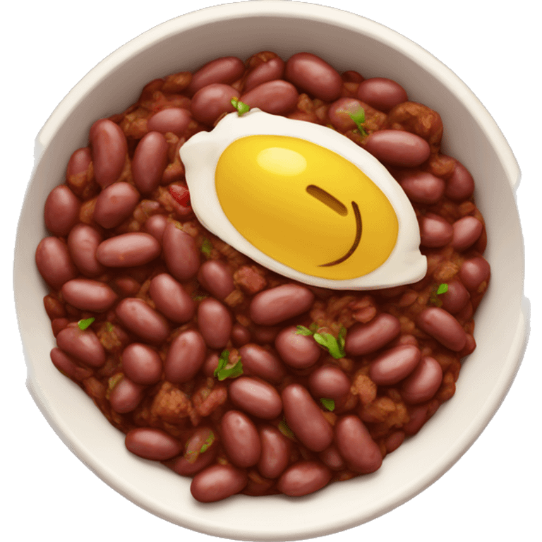 Red Beans and Rice with jerk Chicken emoji