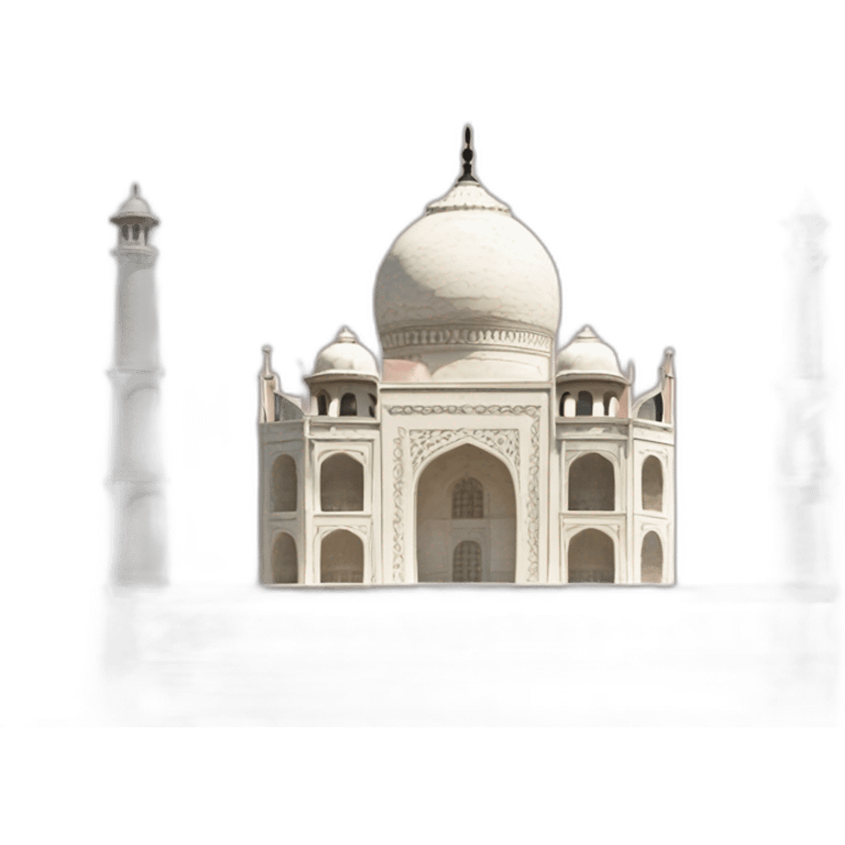 Indian flag taj mahal emoji