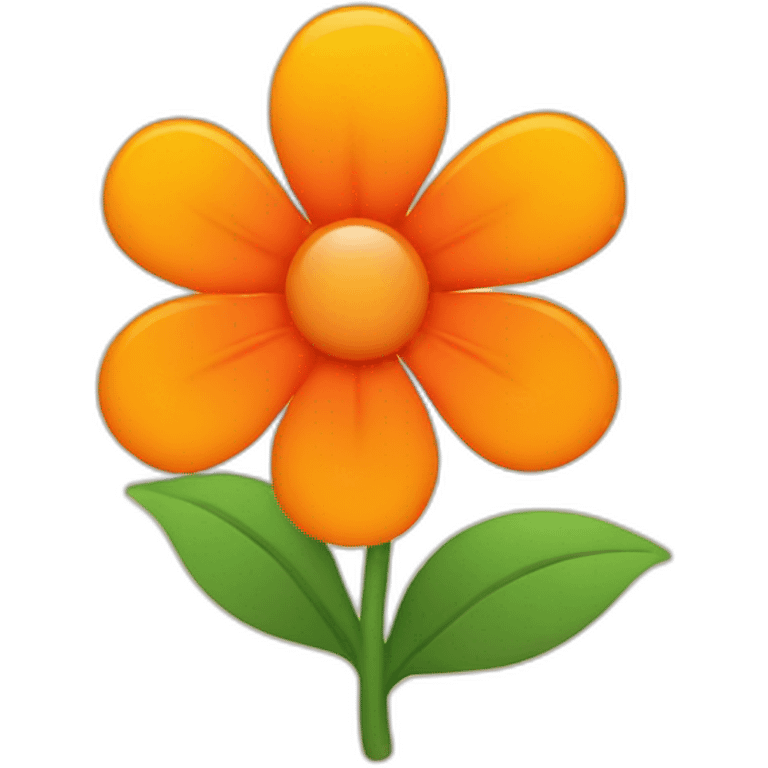 Flower with an orange gradient emoji