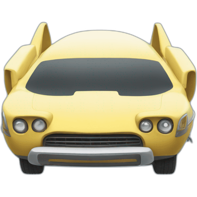 flying car with legs emoji