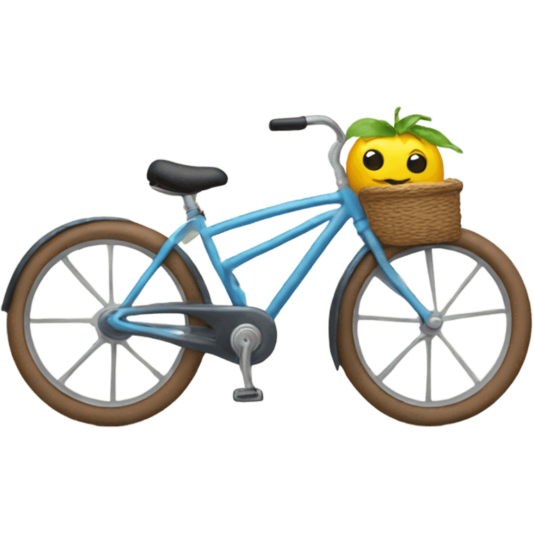 bicycle saying goodbye emoji