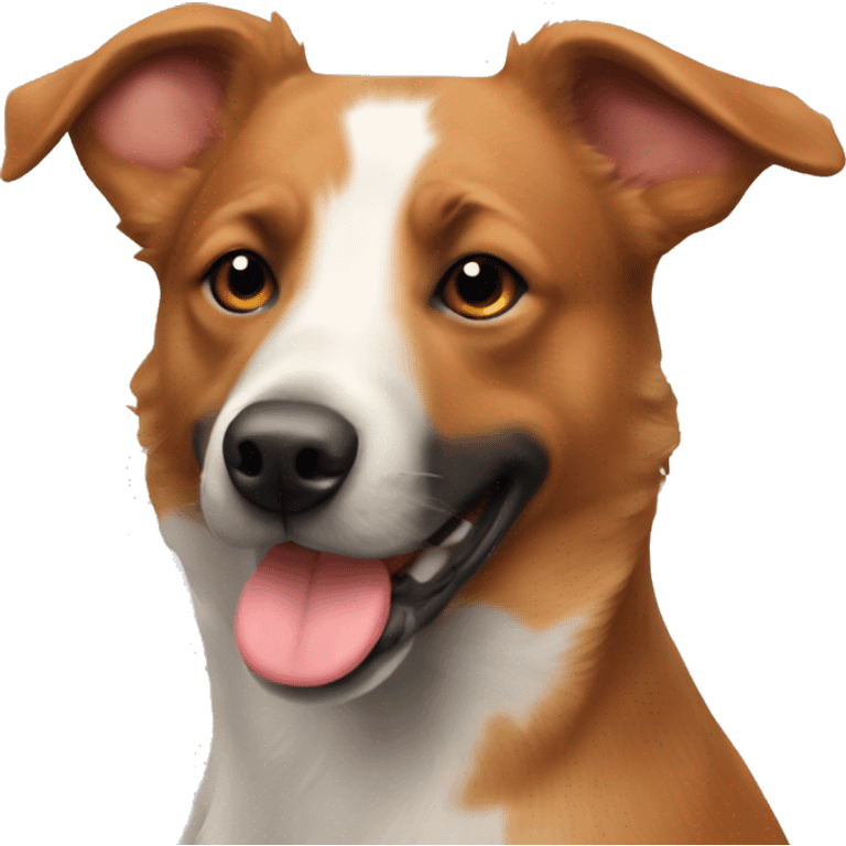 Red heeler & Lab mix dog emoji