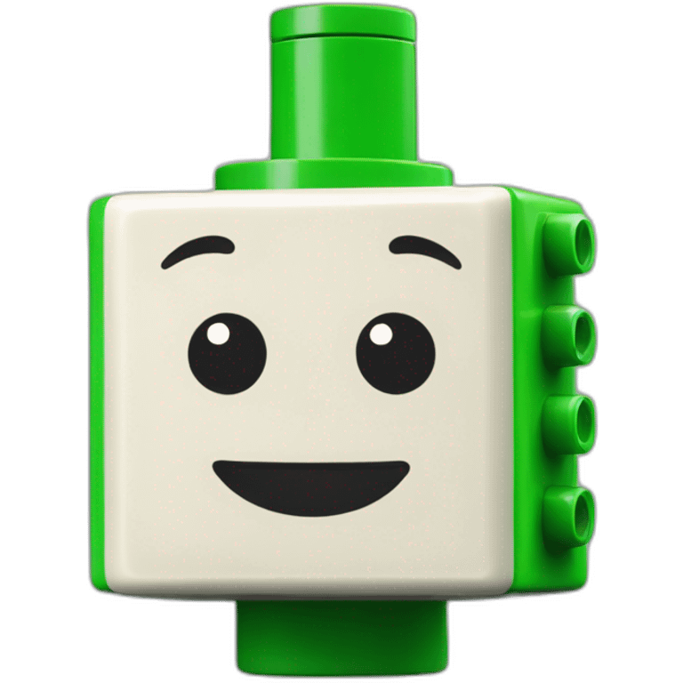 green lego block emoji