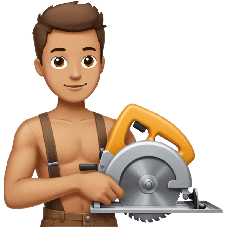 dude holding a tracksaw emoji