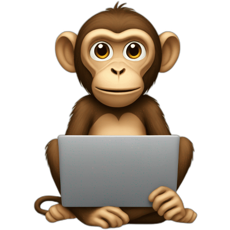 monkey with laptop emoji