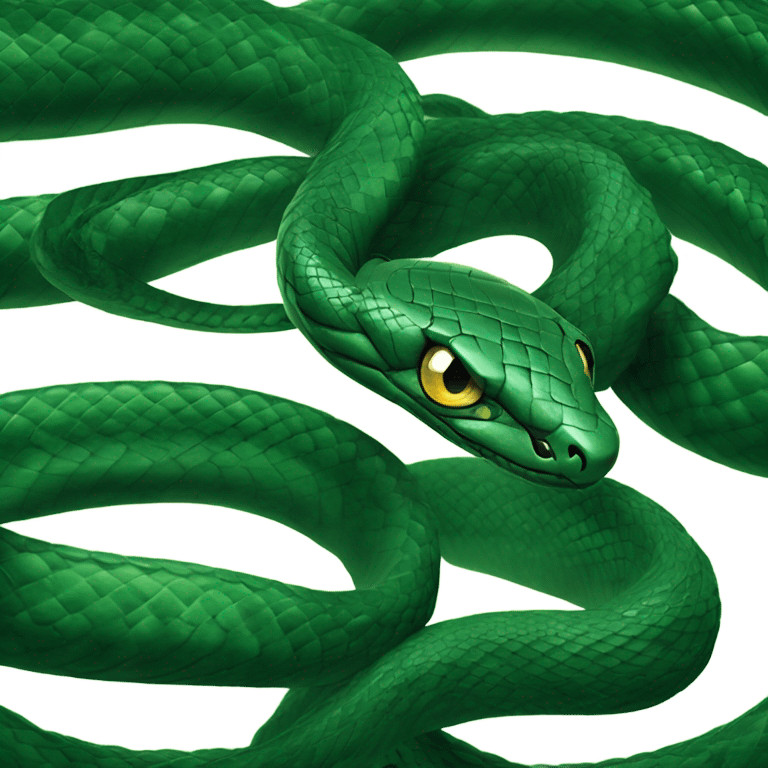 dark green snake Slytherin emoji