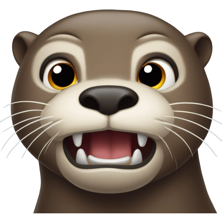 Angry otter  emoji