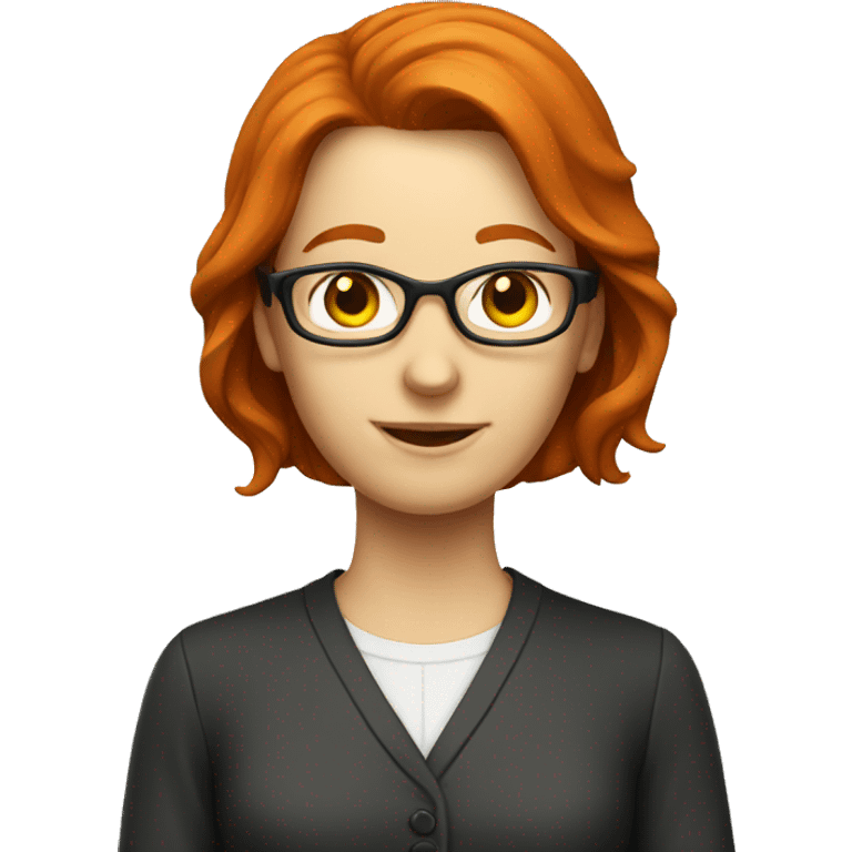 Redhead math teacher emoji