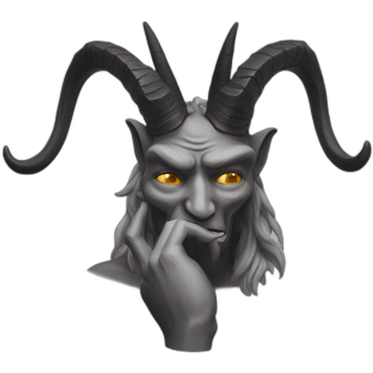 facepalm Baphomet emoji