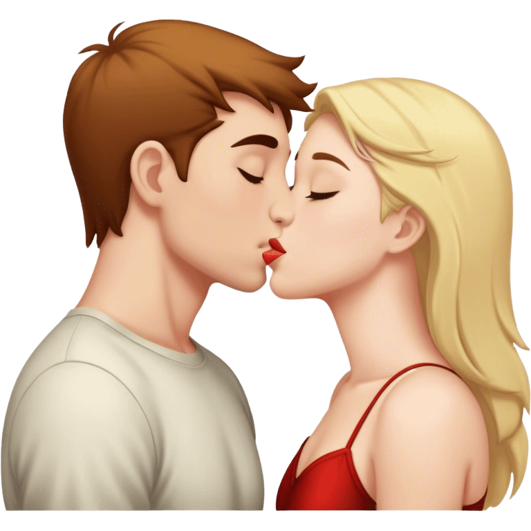 Me kissing my bf emoji