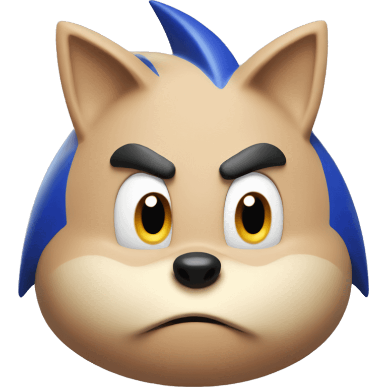 sonic the hedgehog fat emoji