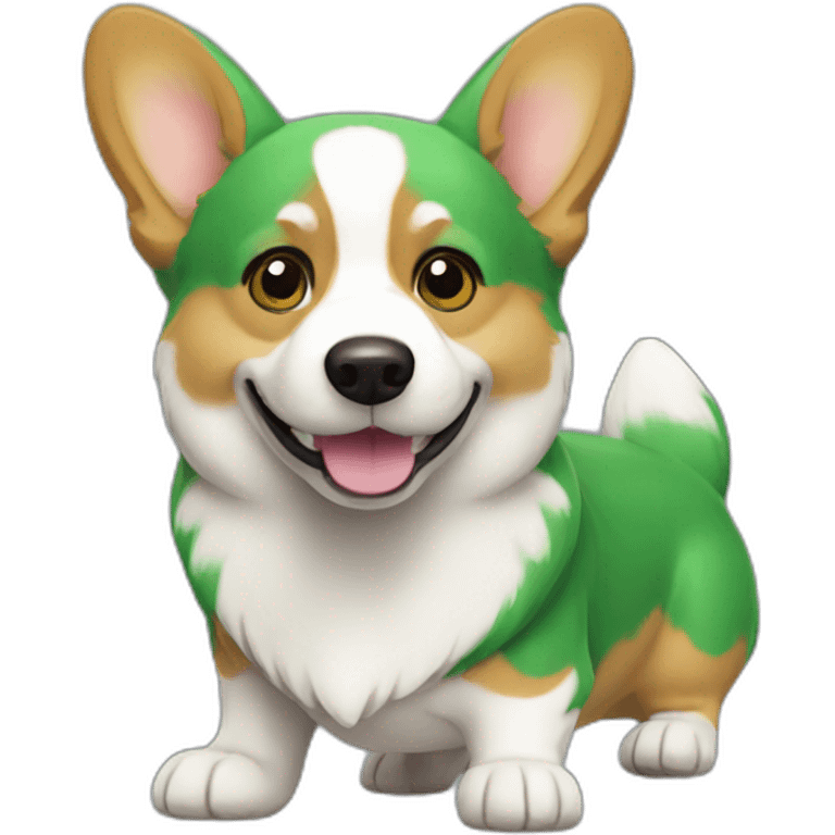 corgi green emoji