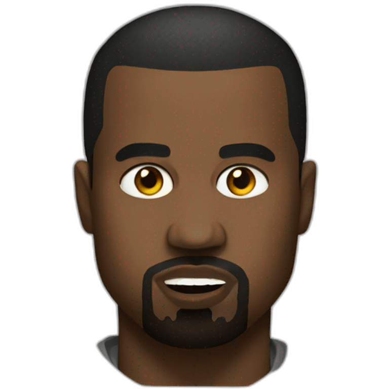 kanye west face emoji