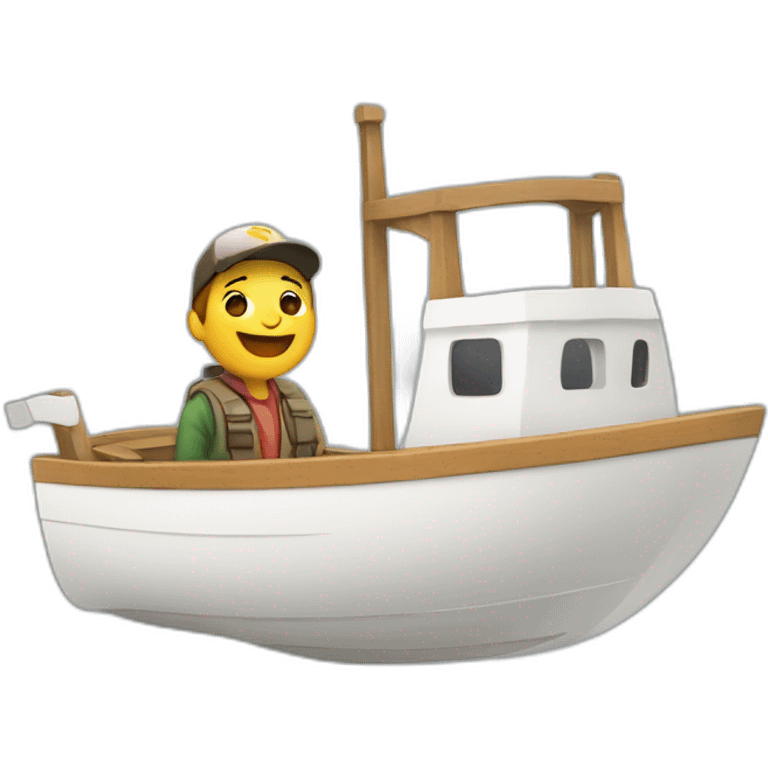 Chat sur bateau emoji