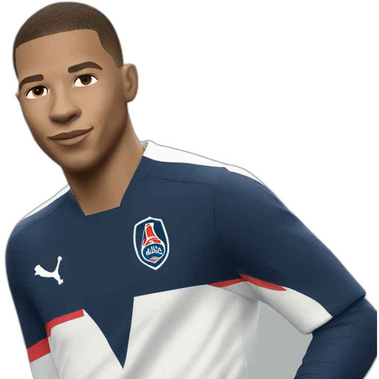 Mbappé de dos emoji