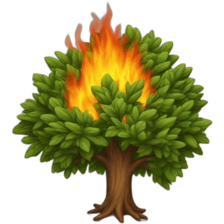 burning bush emoji