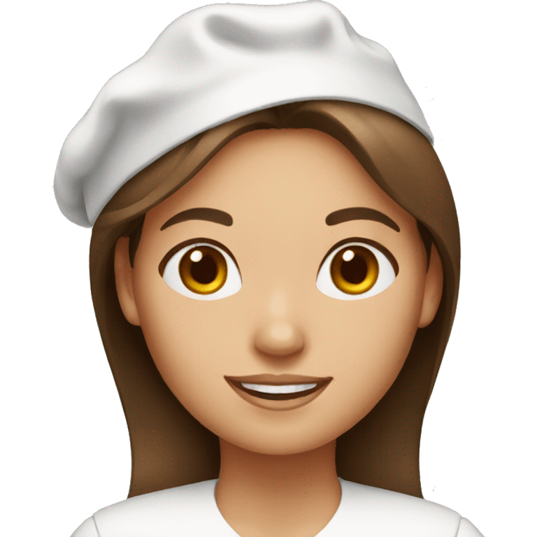 Female Baker brown hair emoji