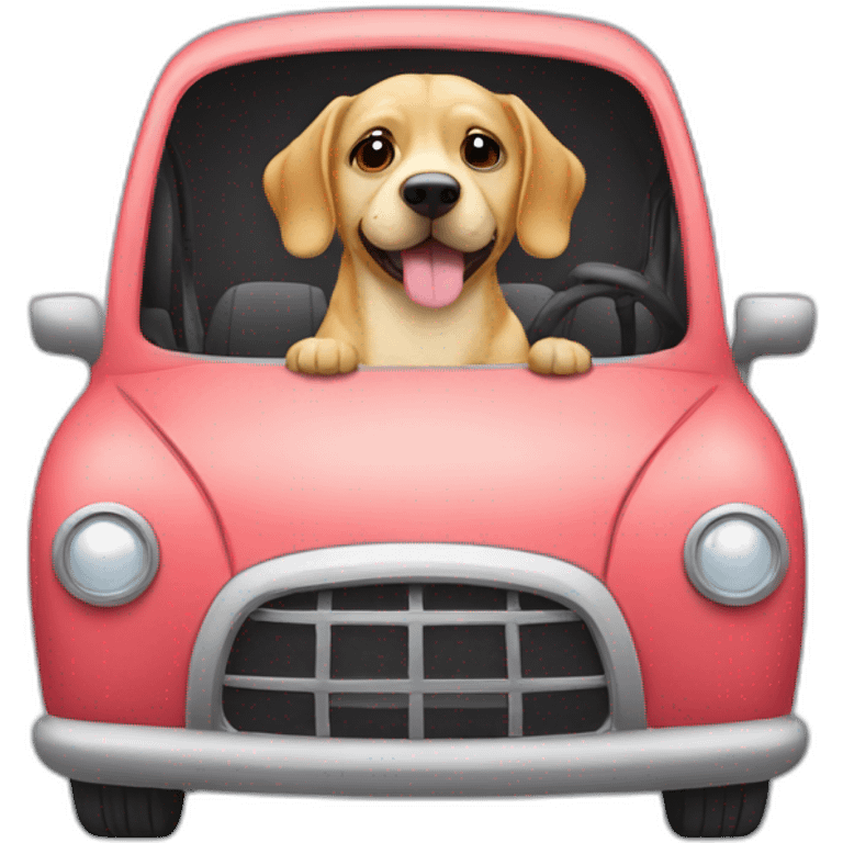 Pets in the car New Year's holiday emoji