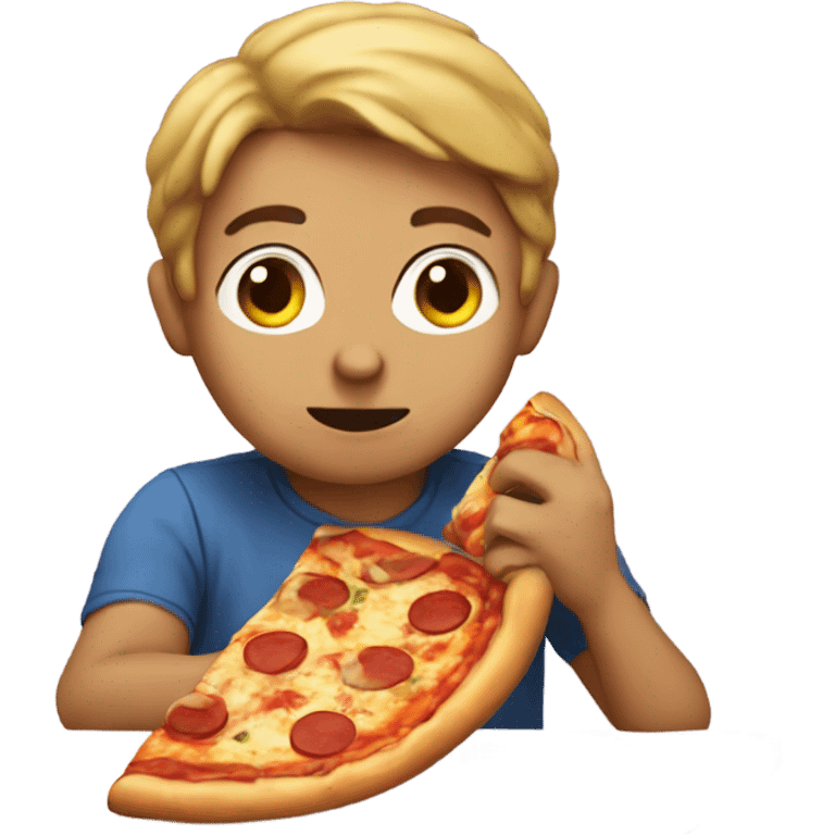 Me eating pizza emoji