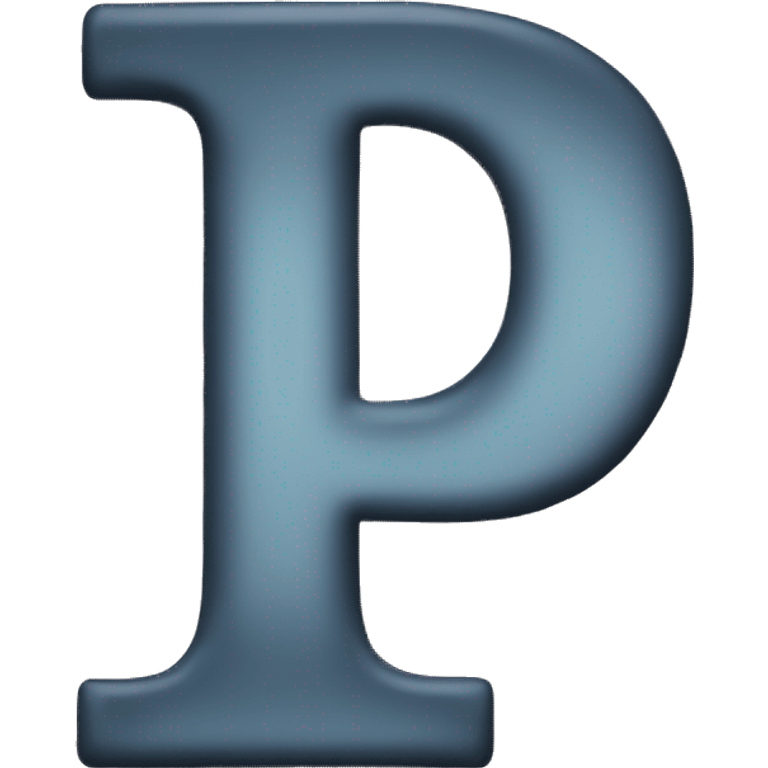 The letter P emoji