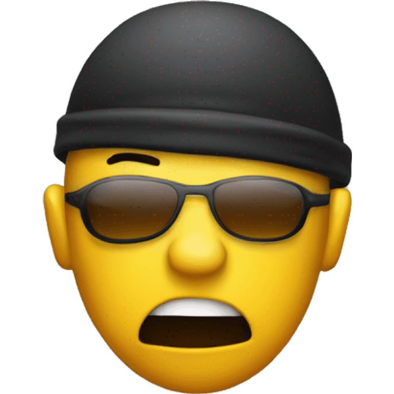 Robber emoji with big butt emoji