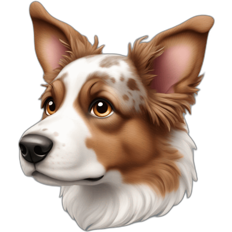 red merle mini austrailian sheperd emoji