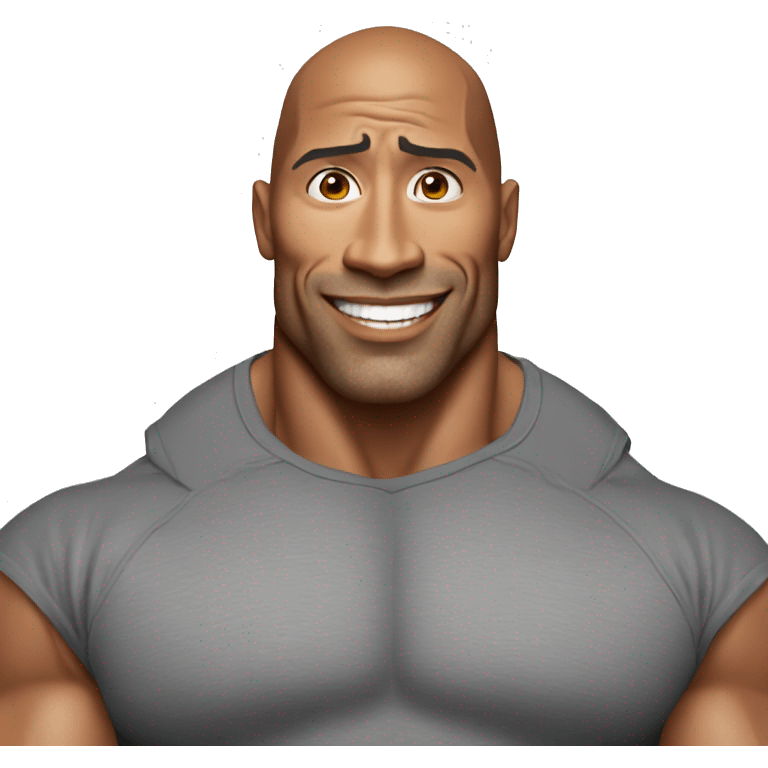 Dwayne the rock Johnson emoji