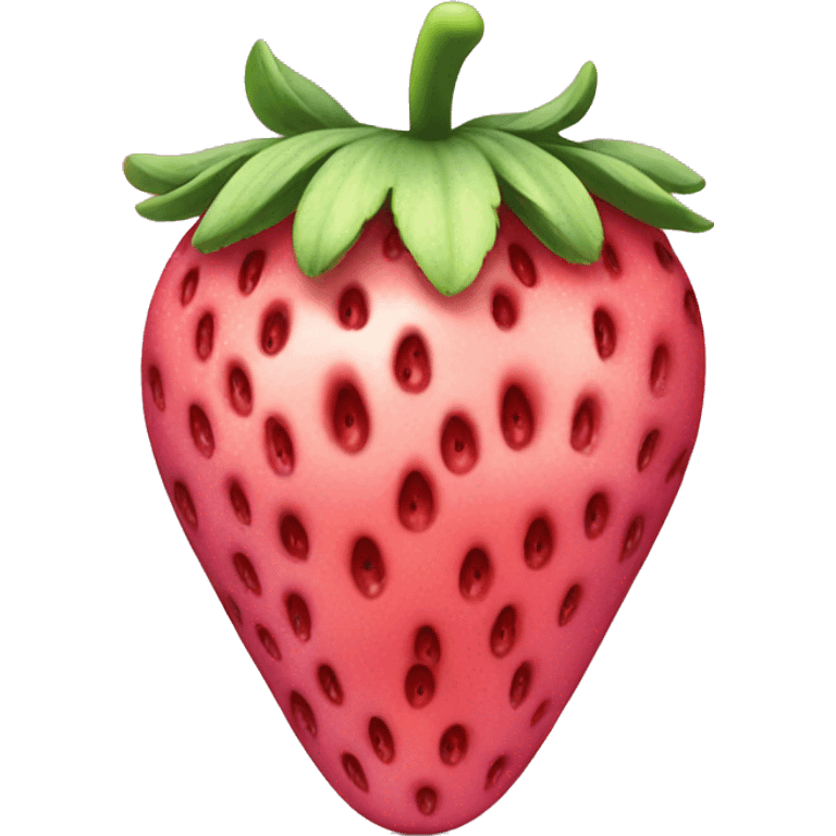 Pink strawberry emoji