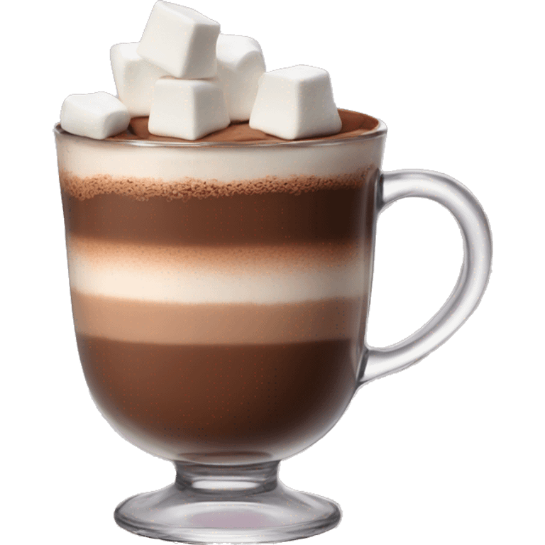 Hot chocolate with chamallow emoji