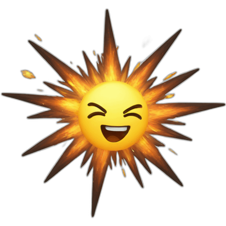 a star exploding emoji