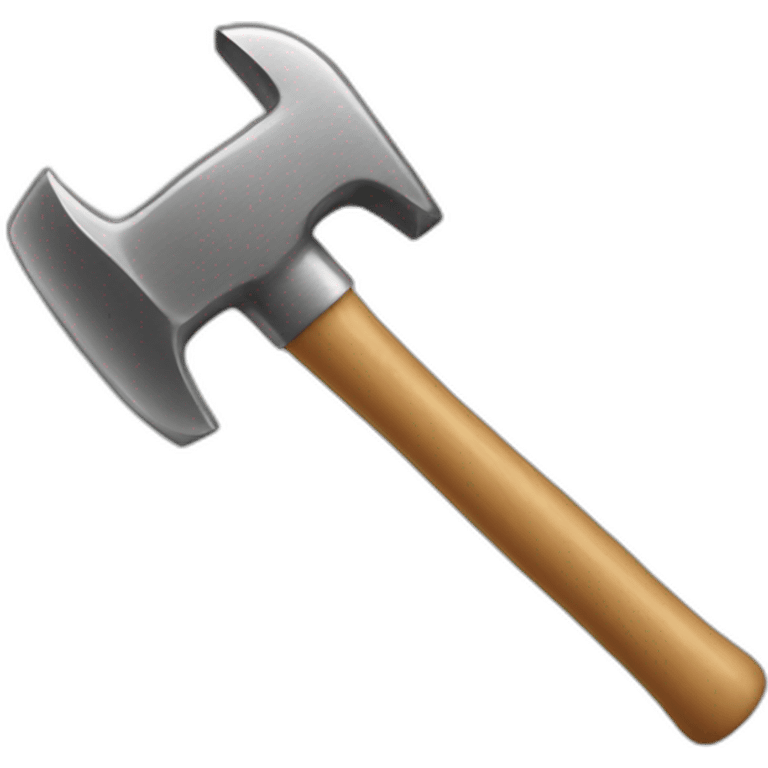 A plastic hammer emoji