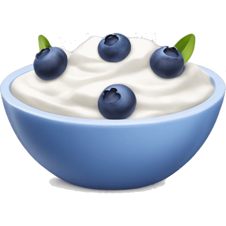 Yogurt Bowl with Blueberries emoji