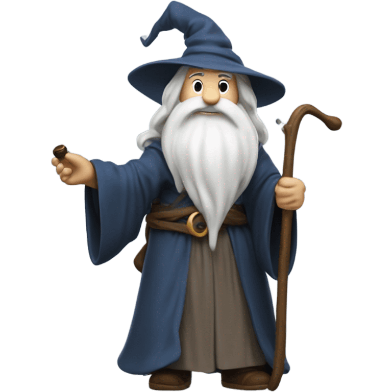 Wizard smoking pipe emoji