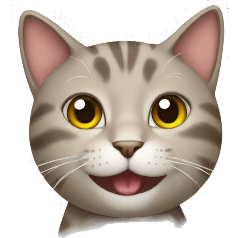 Cat saying lmao emoji