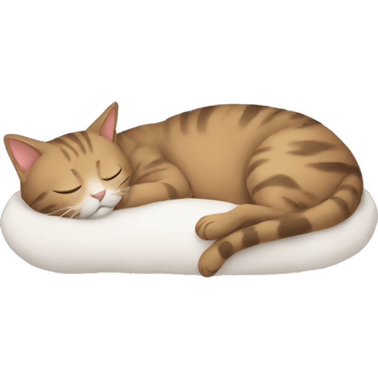 Cat sleeping emoji