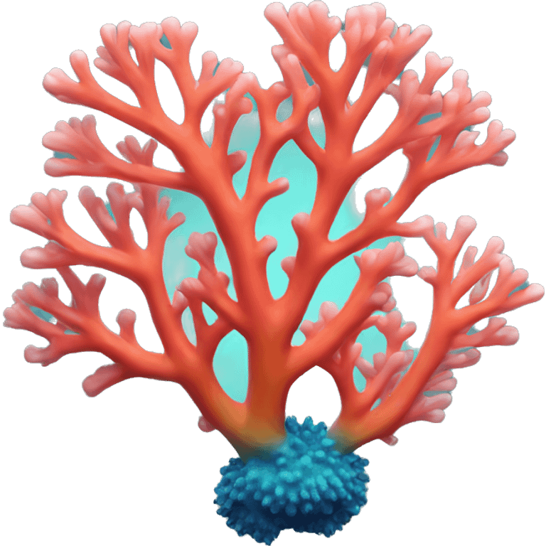 colourful coral emoji