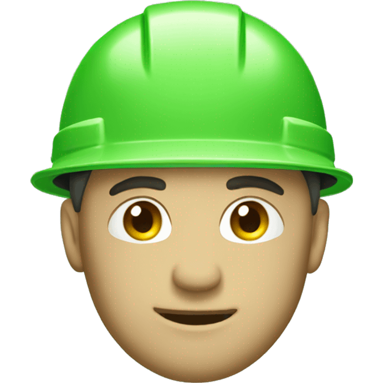 construction green hard hat helmet emoji