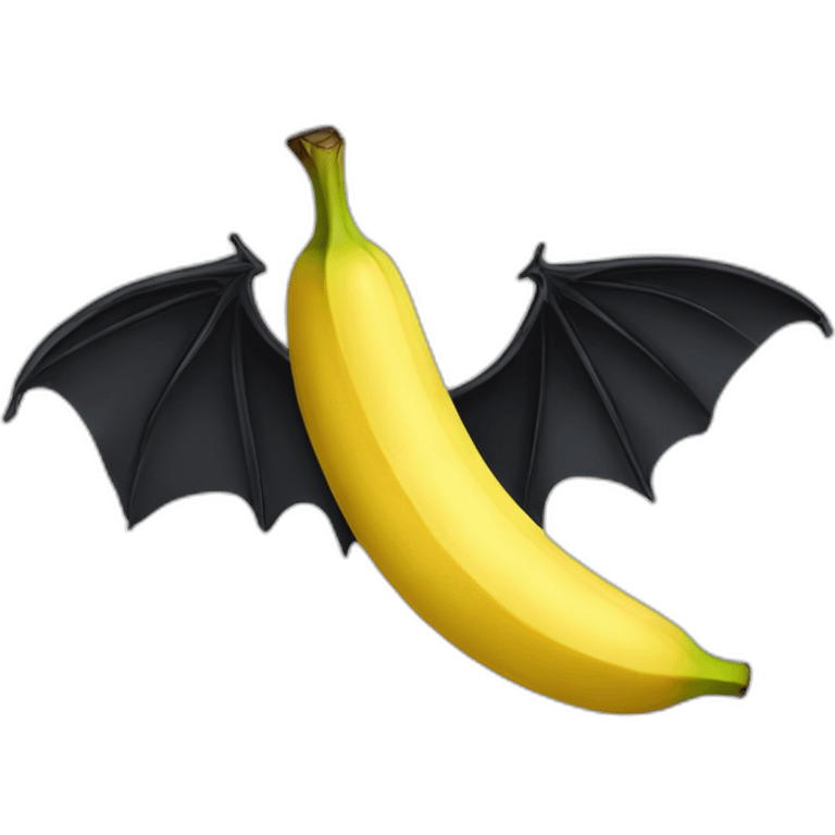 banana with bat wing emoji