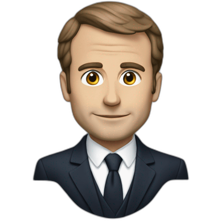 Macron qui fait il doit d'honneur emoji