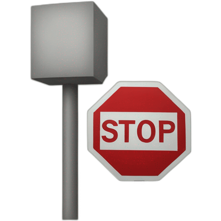 Arrêt stop sign emoji