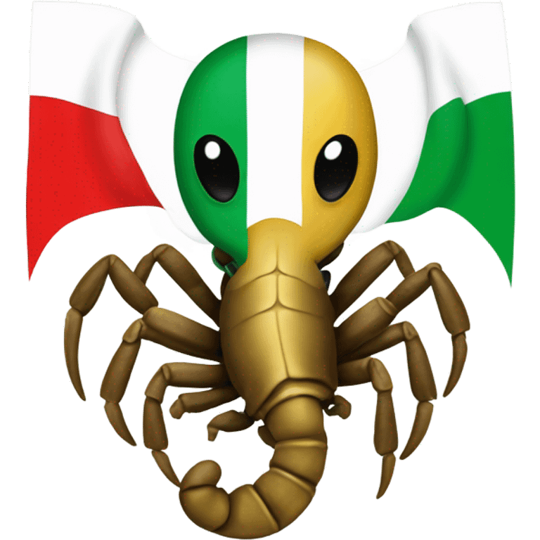 scorpion with iran flag emoji