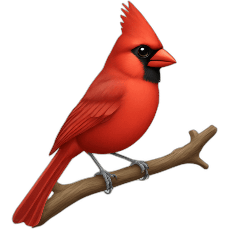 Cardinal bird emoji