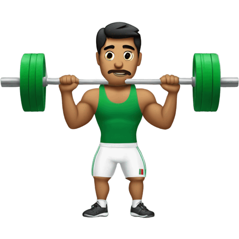 Mexican lifting weights  emoji