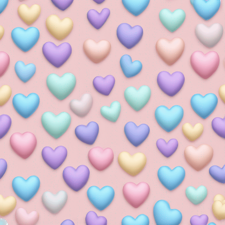 pastel hearts emoji