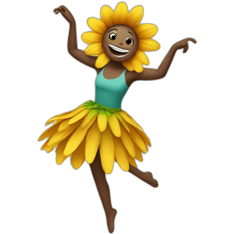 flower dancing emoji