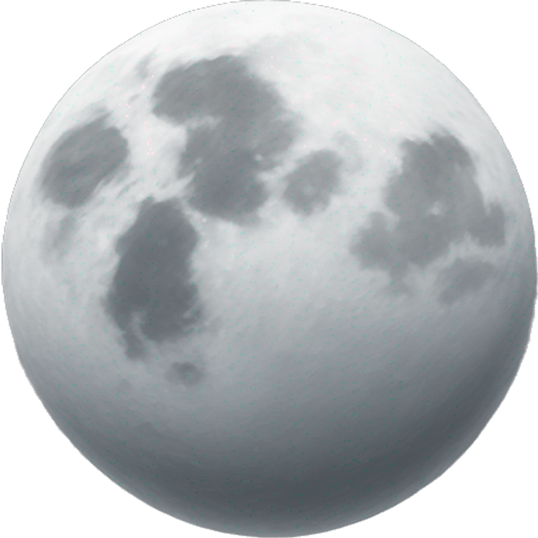 A single white moon emoji