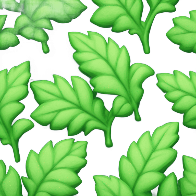 Cleaver plant  emoji