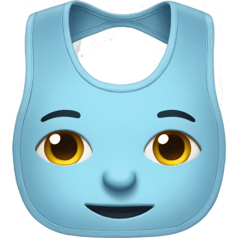 Light blue bib  emoji