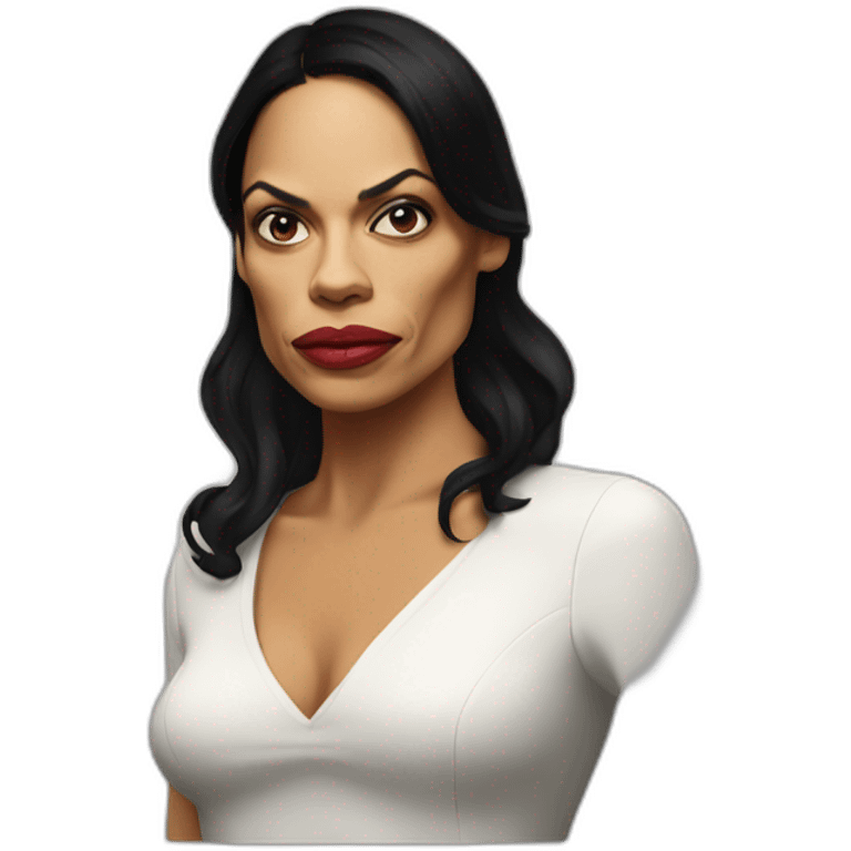 Rosario Dawson serious emoji